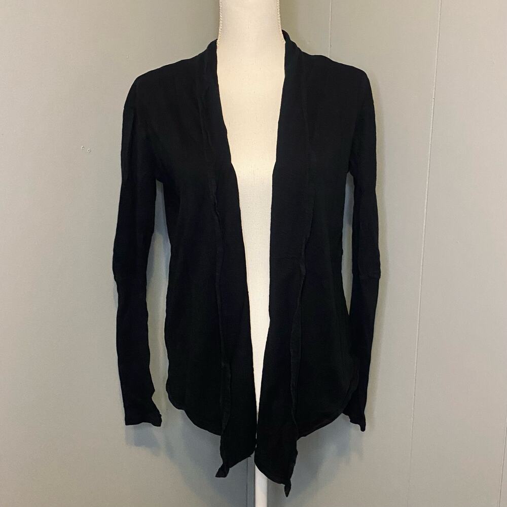 Bobi REVOLVE Black Open Front Waterfall Cardigan